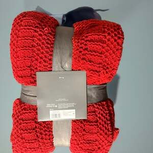 Threshold Knit Throw Blanket Red 50"x60"